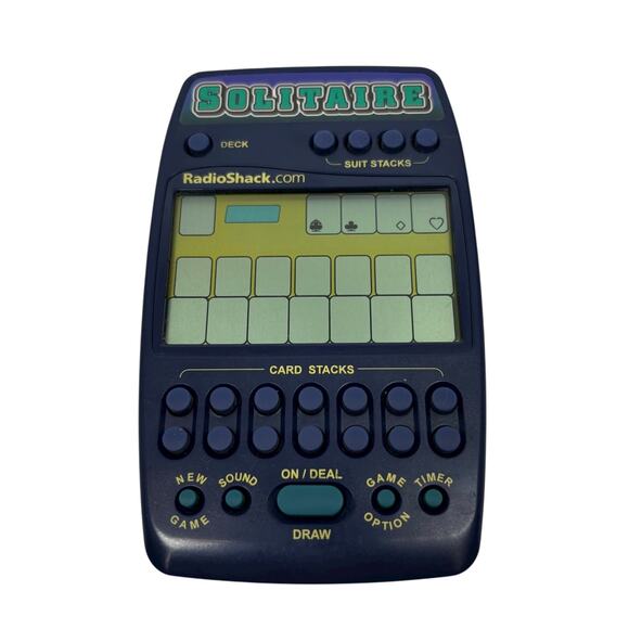 Vintage Radio Shack Solitaire Handheld Game Electronic Travel Tested Works - Picture 1 of 7